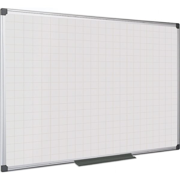 Bi Office Gridded Non-Magnetic Drywipe Whiteboards