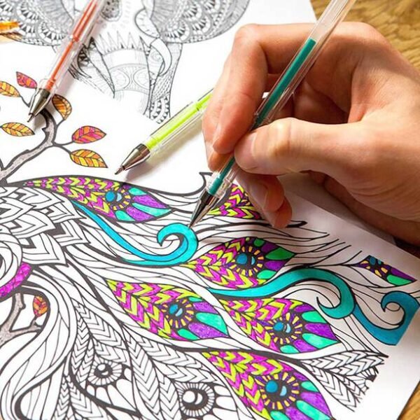 02_2961 Coloured Gel Pens (Pack of 100)