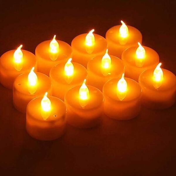 02_31820 Remote Control Tea Lights (Set of 12)