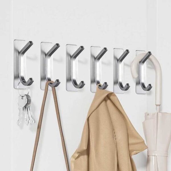 02_72660 Self-Adhesive Hooks (Pack of 6)