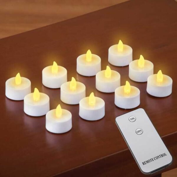 03_31820 Remote Control Tea Lights (Set of 12)