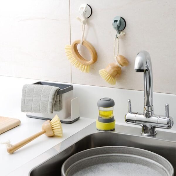 442e4bcea8f563b9b43cb8a91cec2332 Grey Dish Brush & Sponge Set